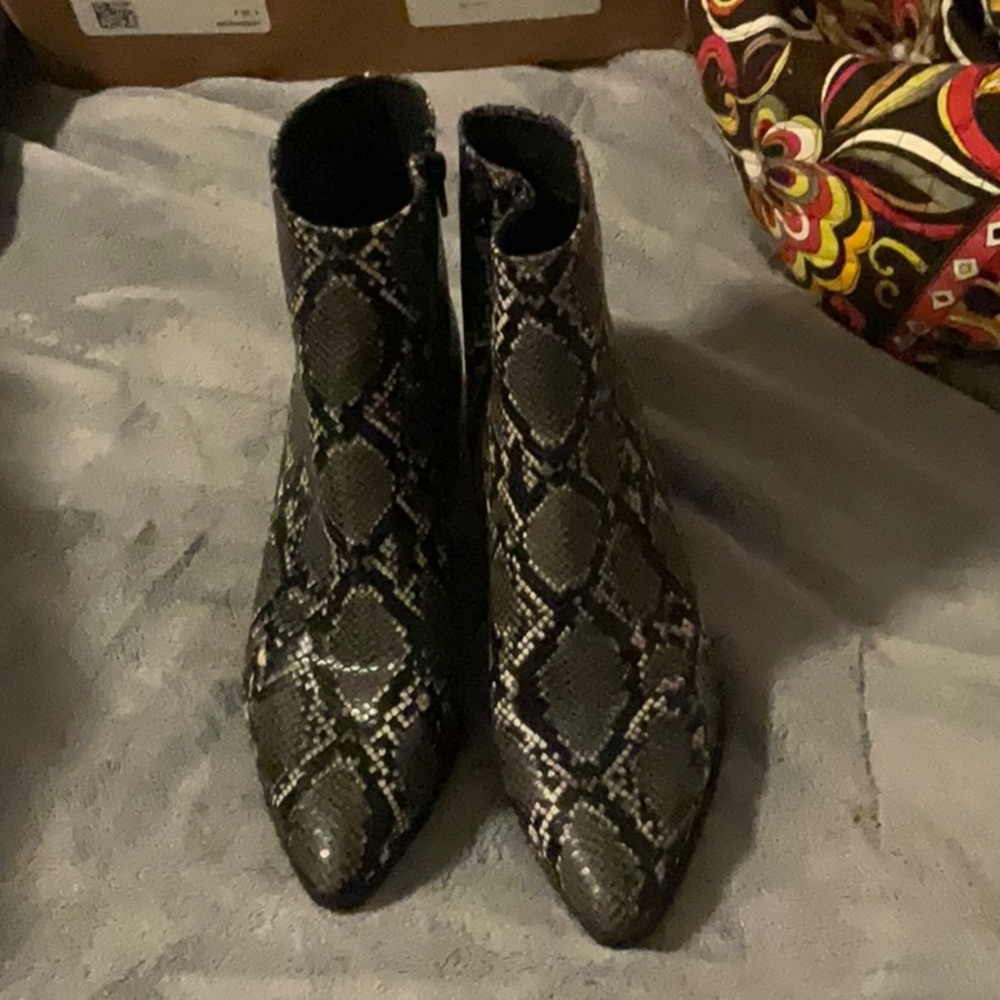 Never worn snakeskin boots